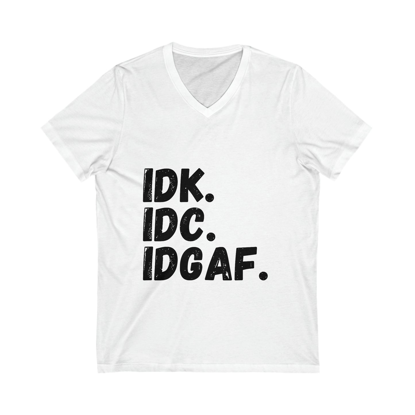 IDK Jersey Short Sleeve V-Neck Tee