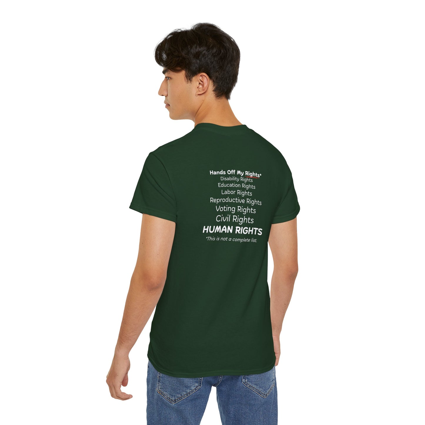 Hands Off My Rights - Dark Unisex Ultra Cotton Tee