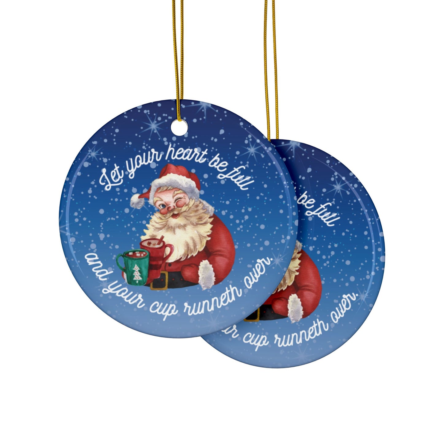 Ceramic Ornaments - Full Heart Design