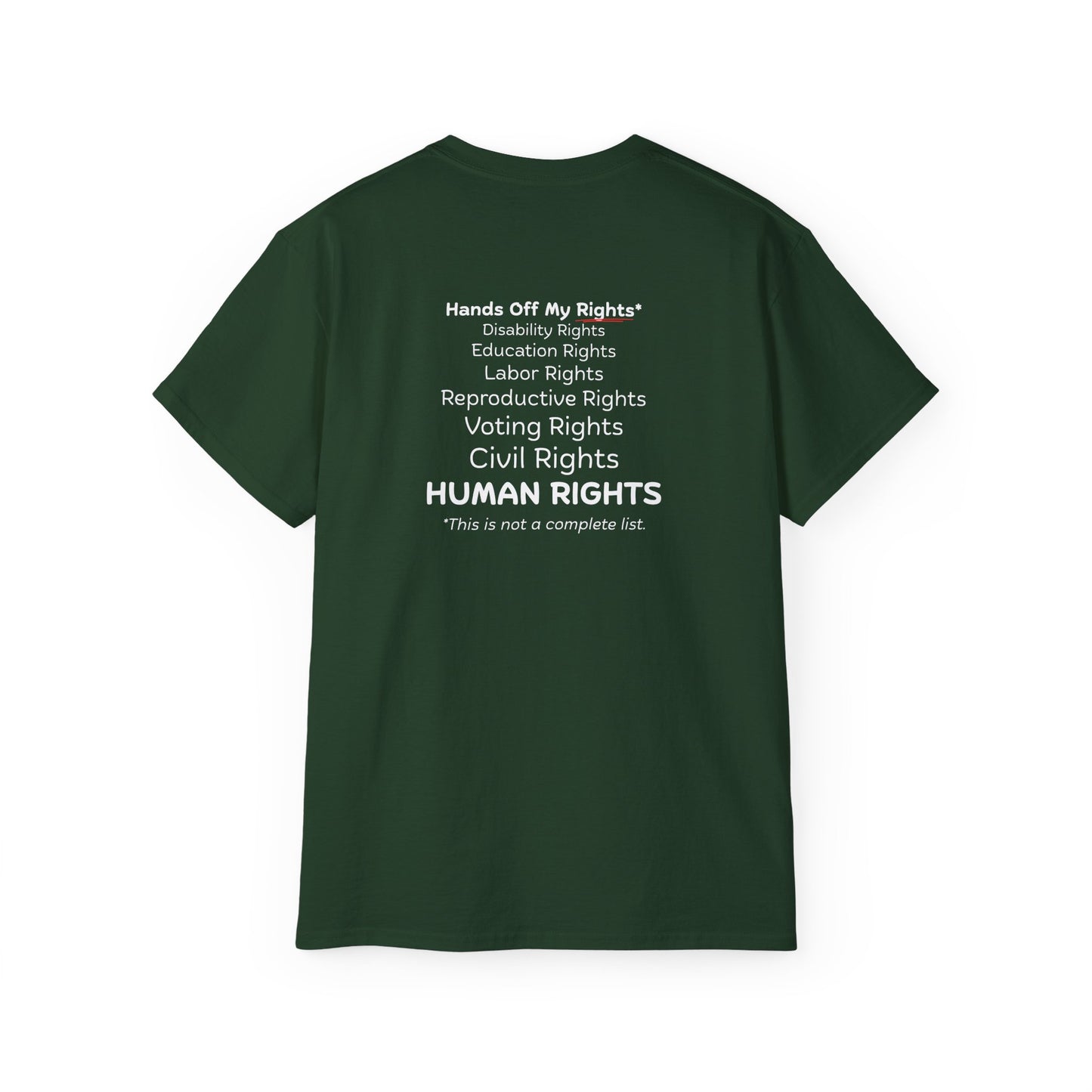 Hands Off My Rights - Dark Unisex Ultra Cotton Tee