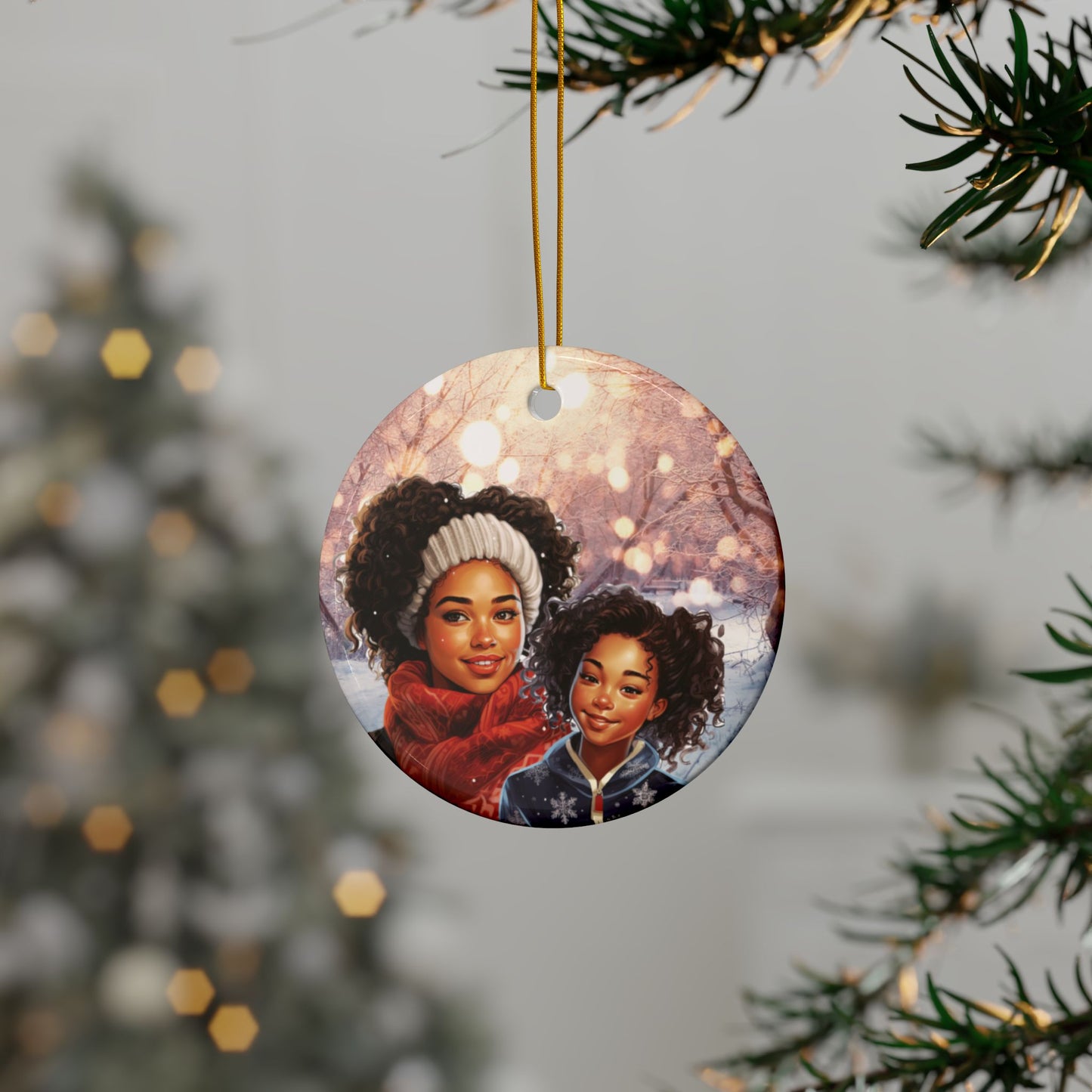 Sisters - Premium - Ceramic Ornament