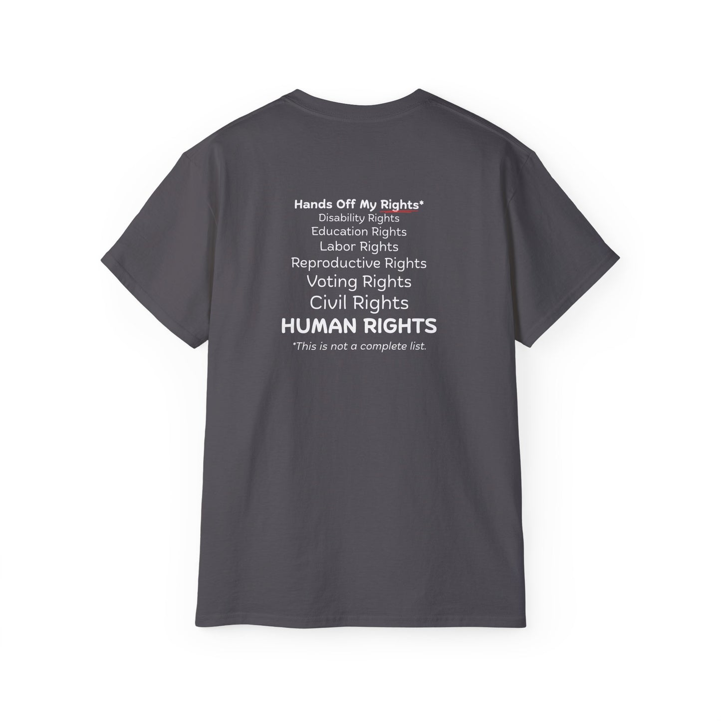 Hands Off My Rights - Dark Unisex Ultra Cotton Tee