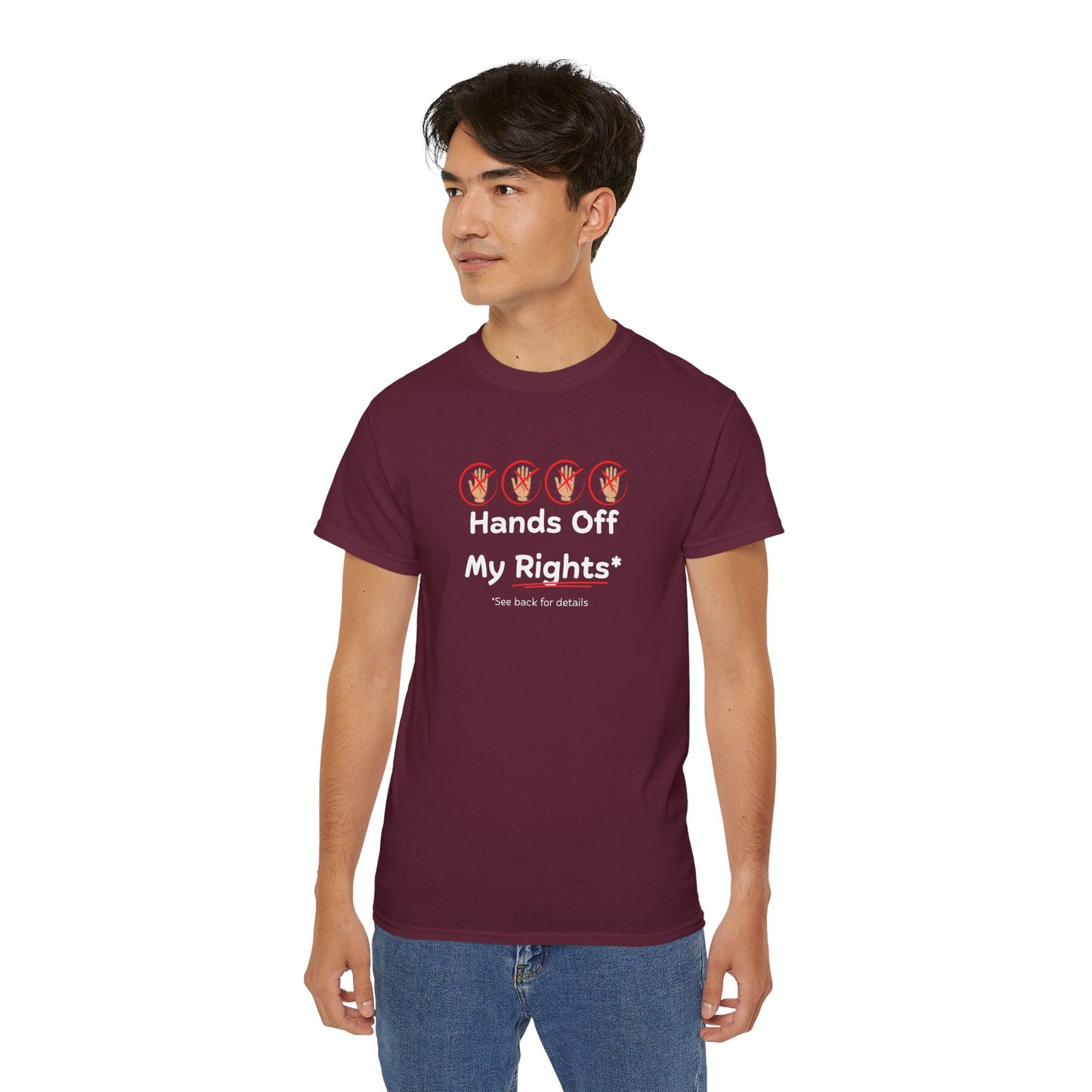 Hands Off My Rights - Dark Unisex Ultra Cotton Tee