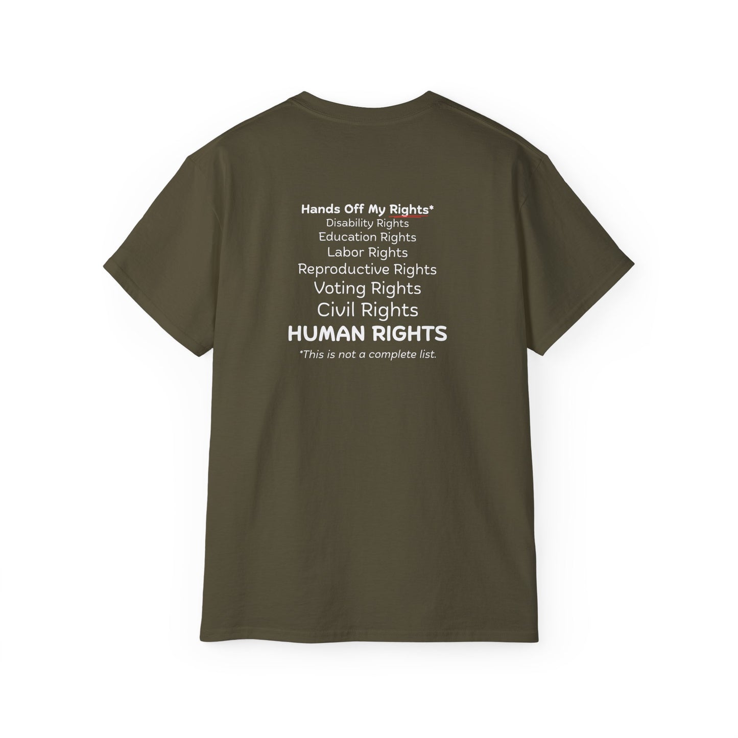 Hands Off My Rights - Dark Unisex Ultra Cotton Tee