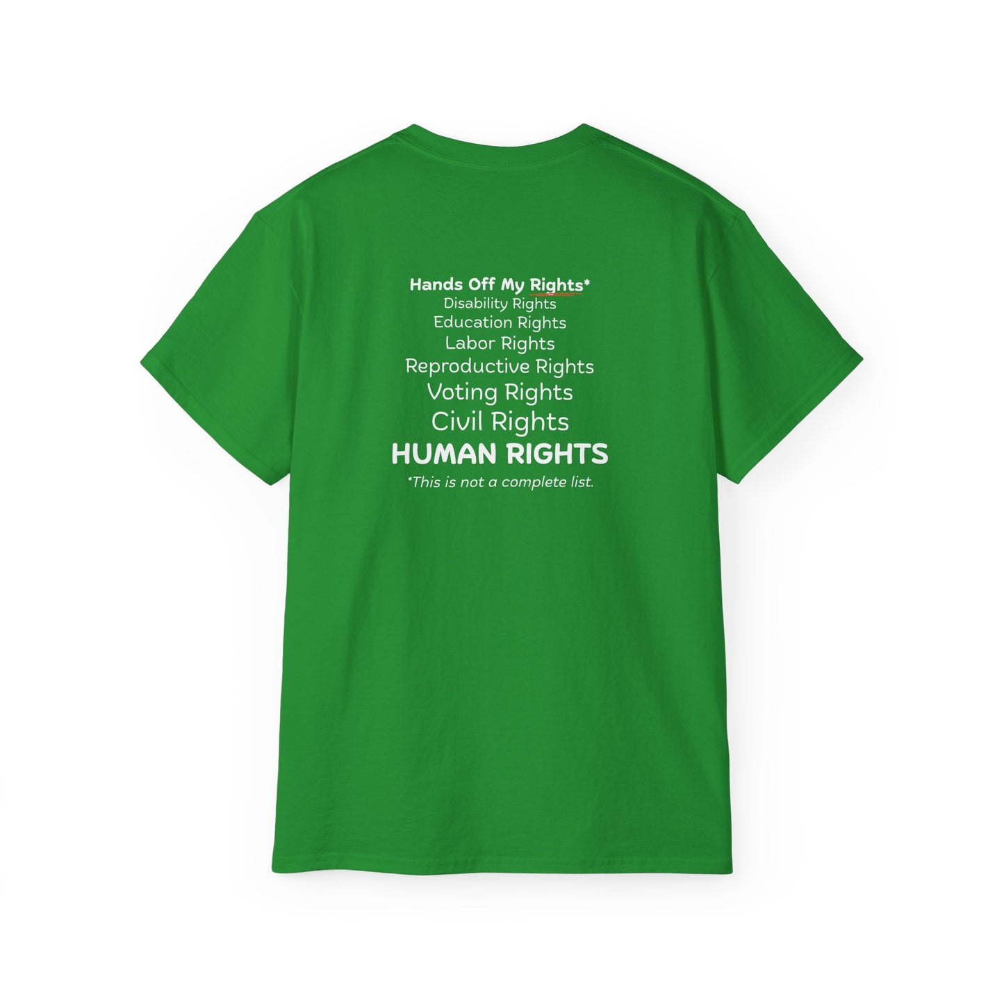 Hands Off My Rights - Dark Unisex Ultra Cotton Tee