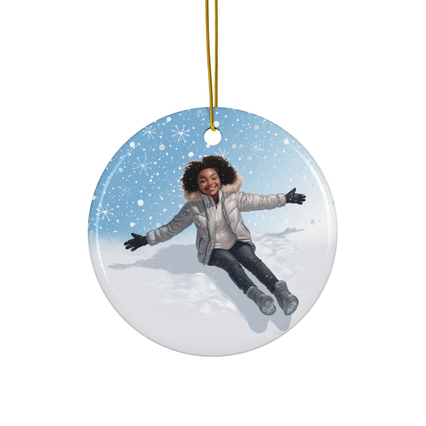 Winter Fun - Premium - Ceramic Ornament