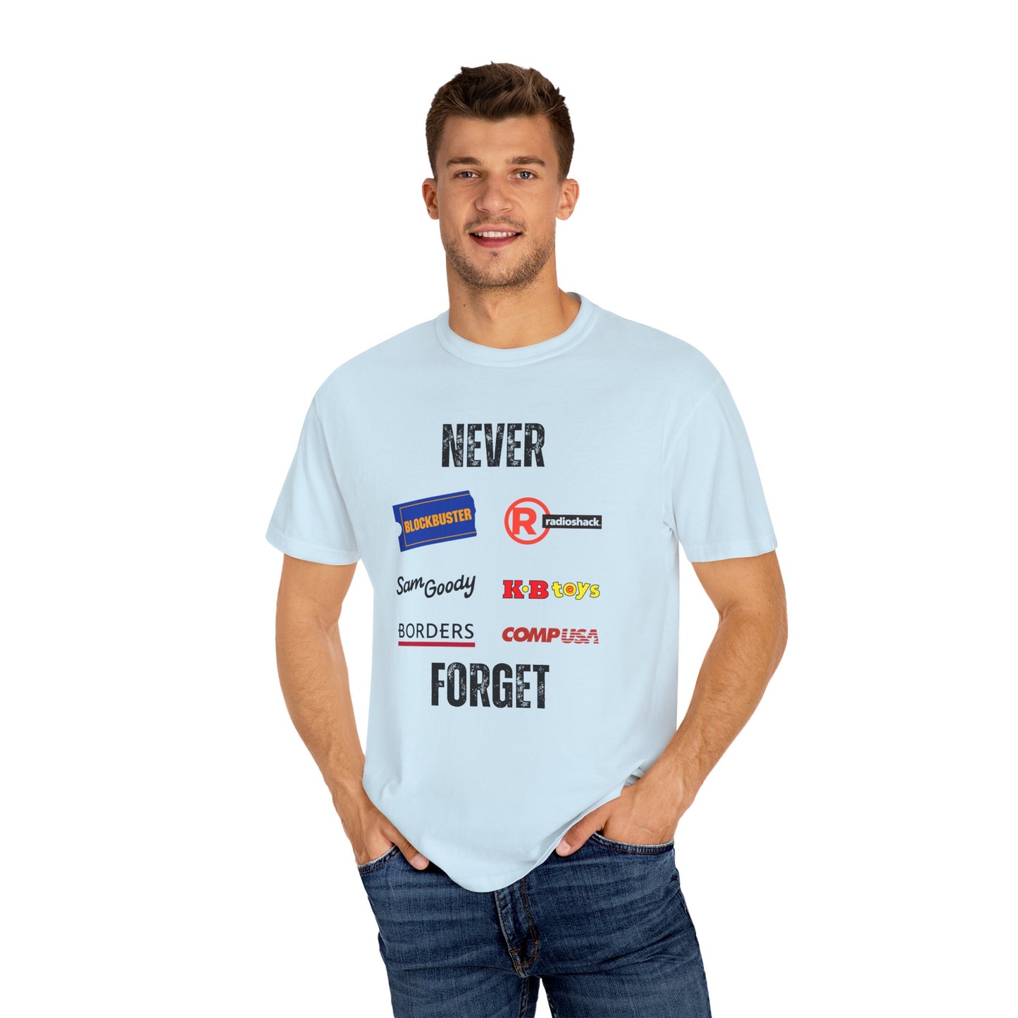 Never Forget - Unisex Garment-Dyed T-shirt