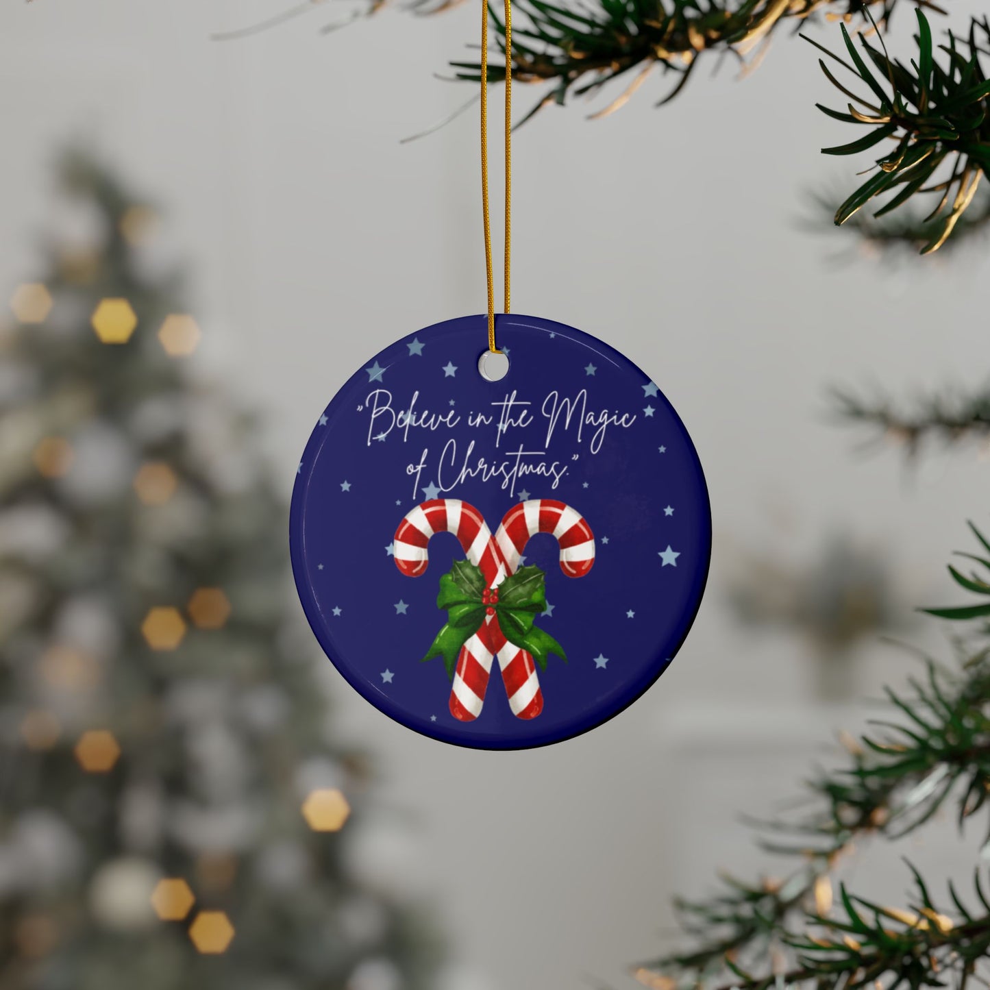 Ceramic Ornament - Believe Design