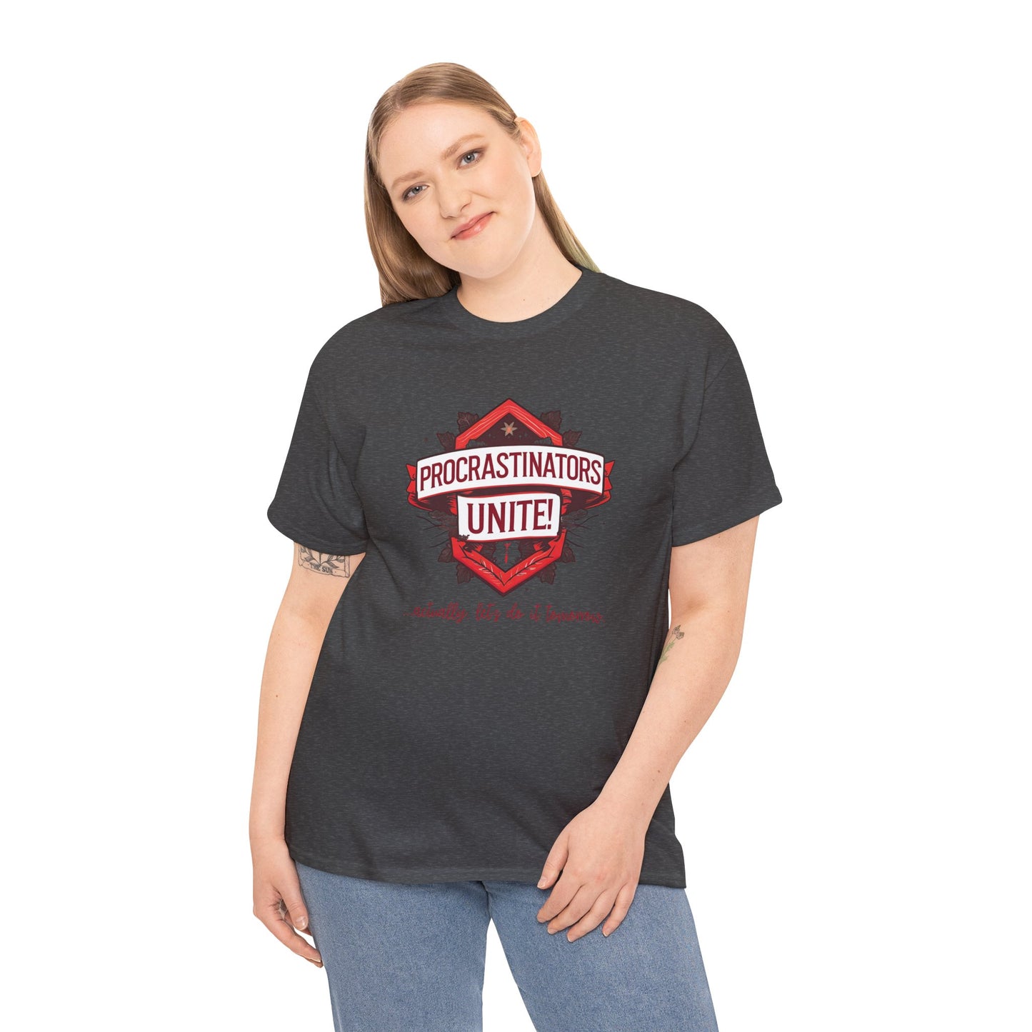 Procrastinators Unite Unisex Heavy Cotton Tee
