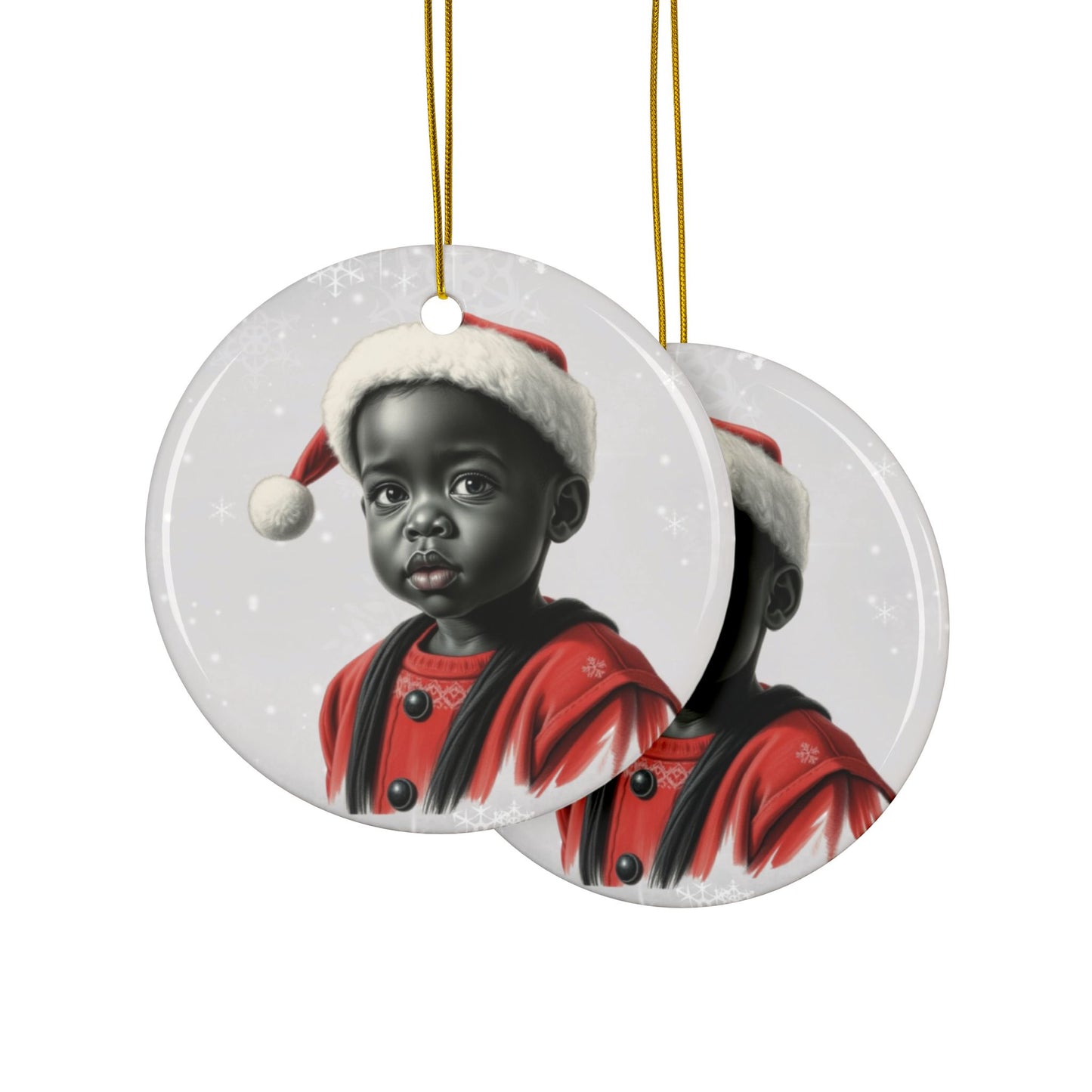 Santa Babies #3 - Precious Ceramic Christmas Ornaments Series