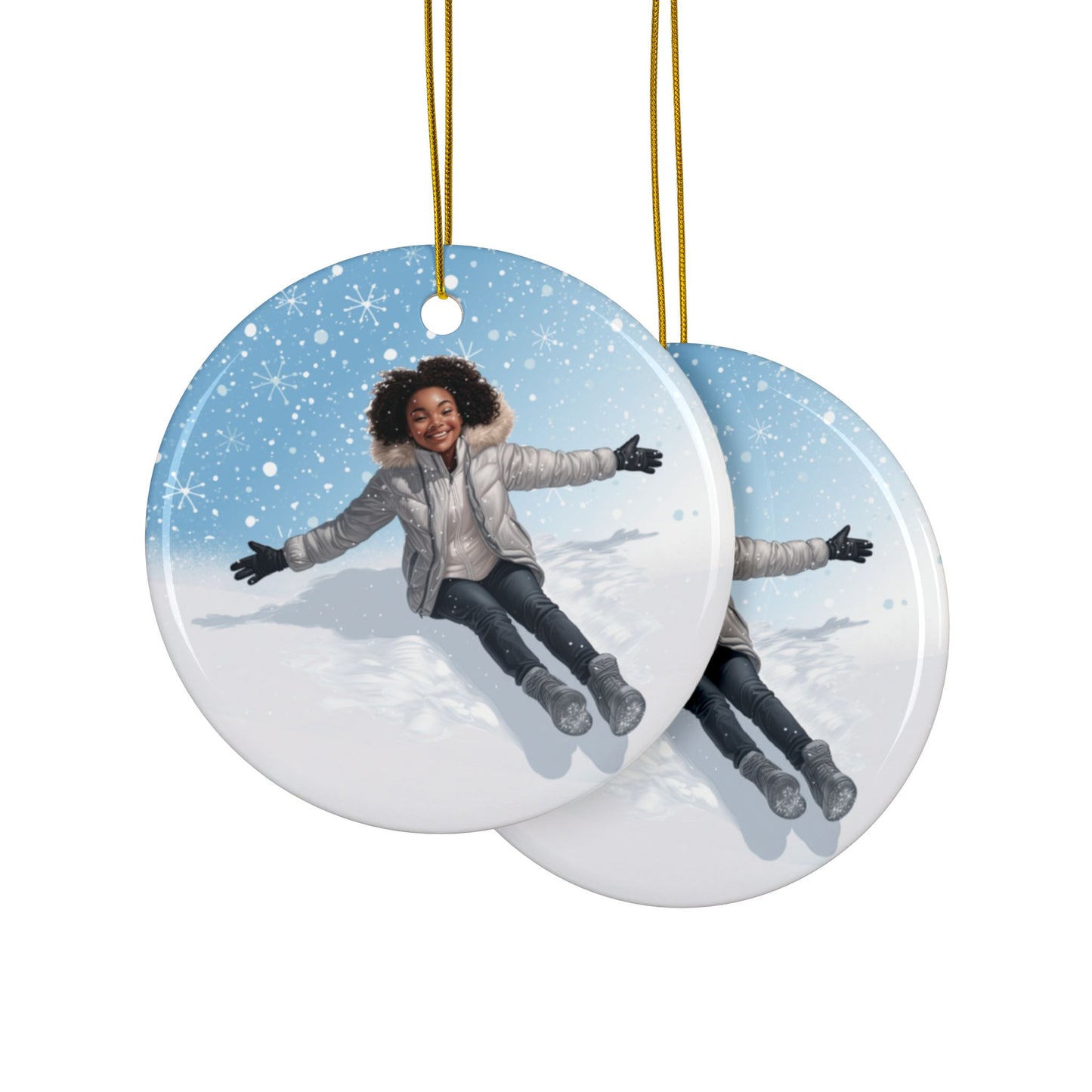 Winter Fun - Premium - Ceramic Ornament