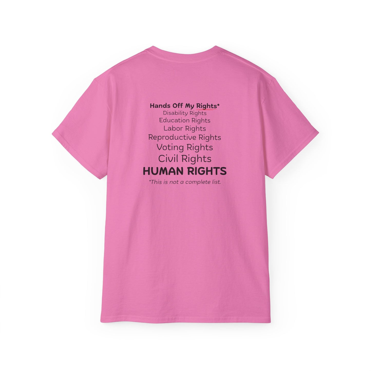Hands Off My Rights - Light Unisex Ultra Cotton Tee