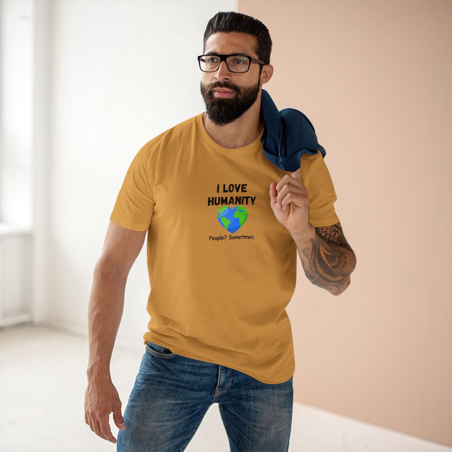 I LOVE HUMANITY T-Shirt — 'People? Sometimes.' Graphic Tee