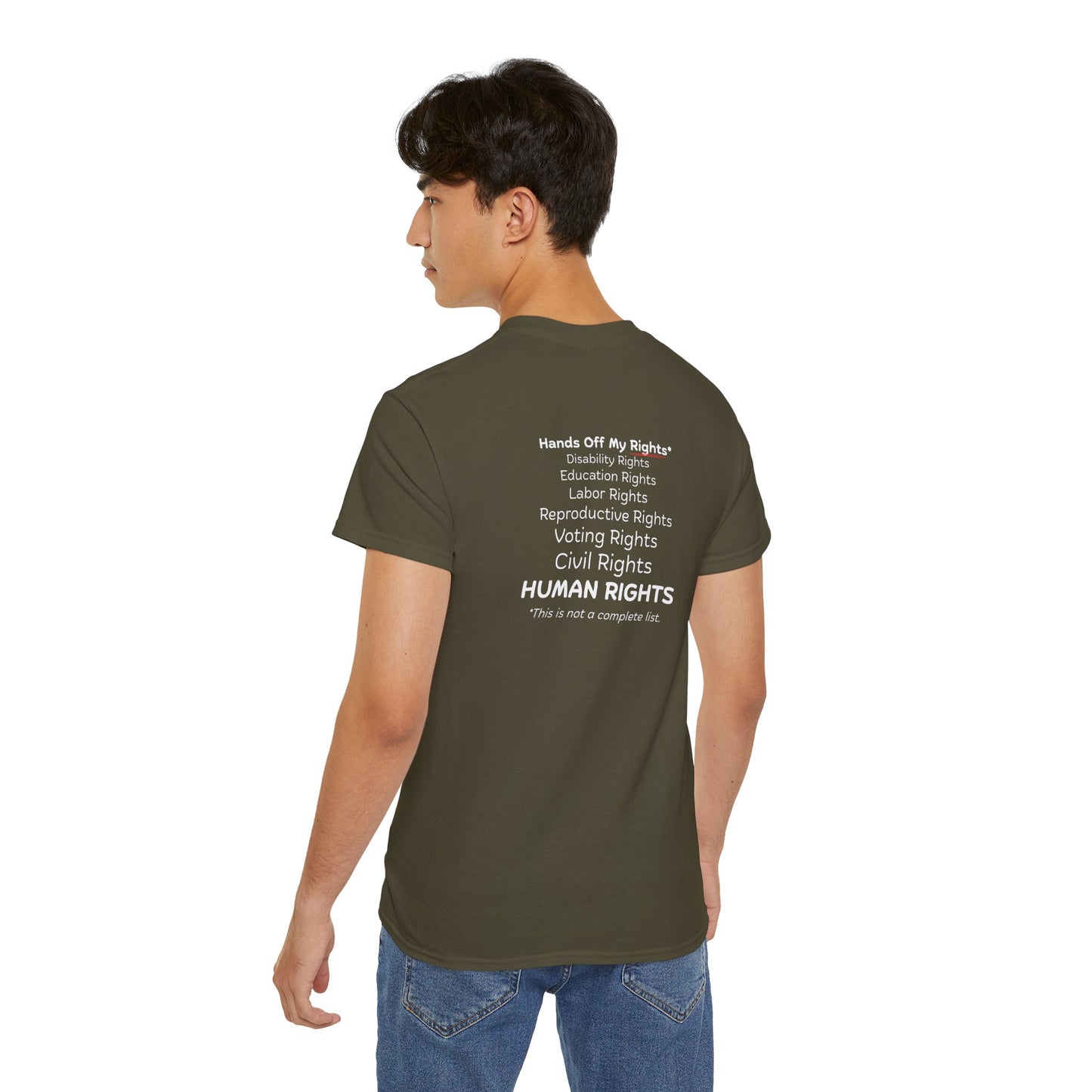 Hands Off My Rights - Dark Unisex Ultra Cotton Tee