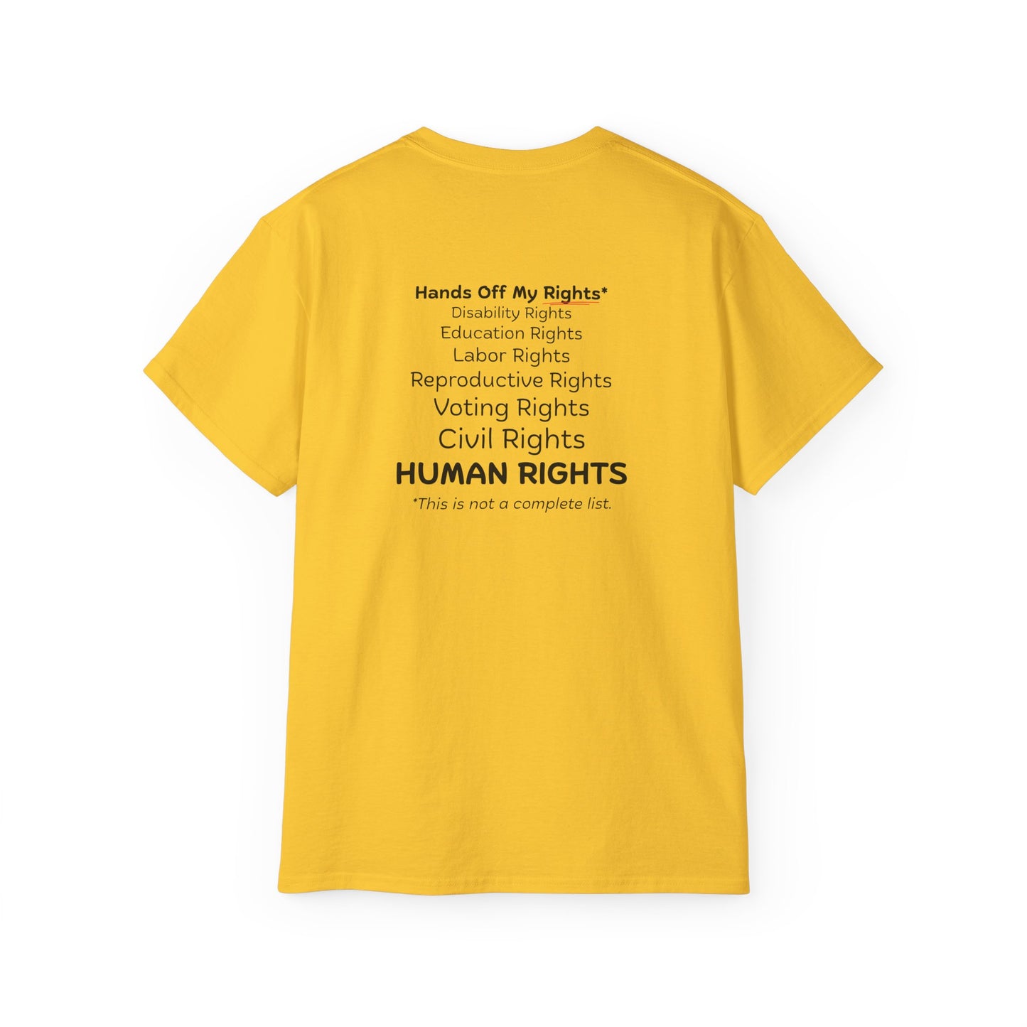 Hands Off My Rights - Light Unisex Ultra Cotton Tee