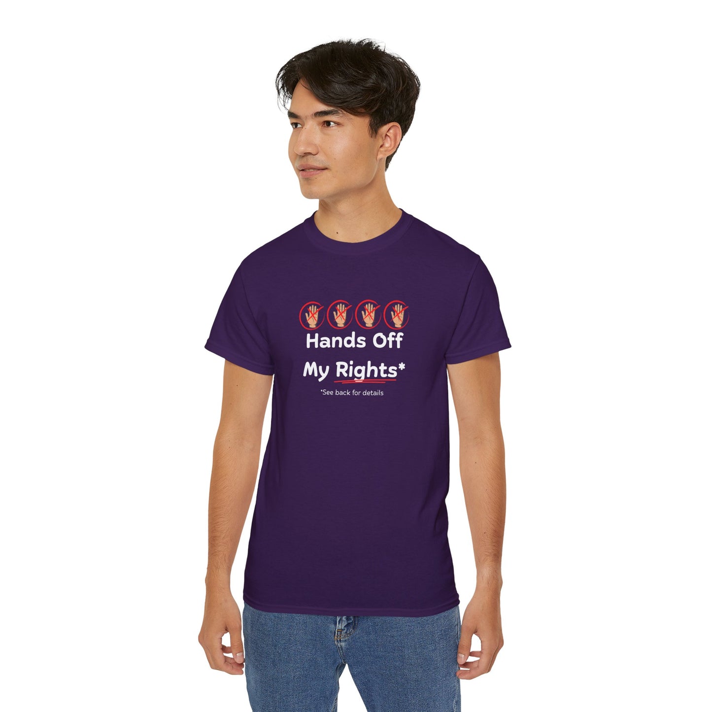 Hands Off My Rights - Dark Unisex Ultra Cotton Tee