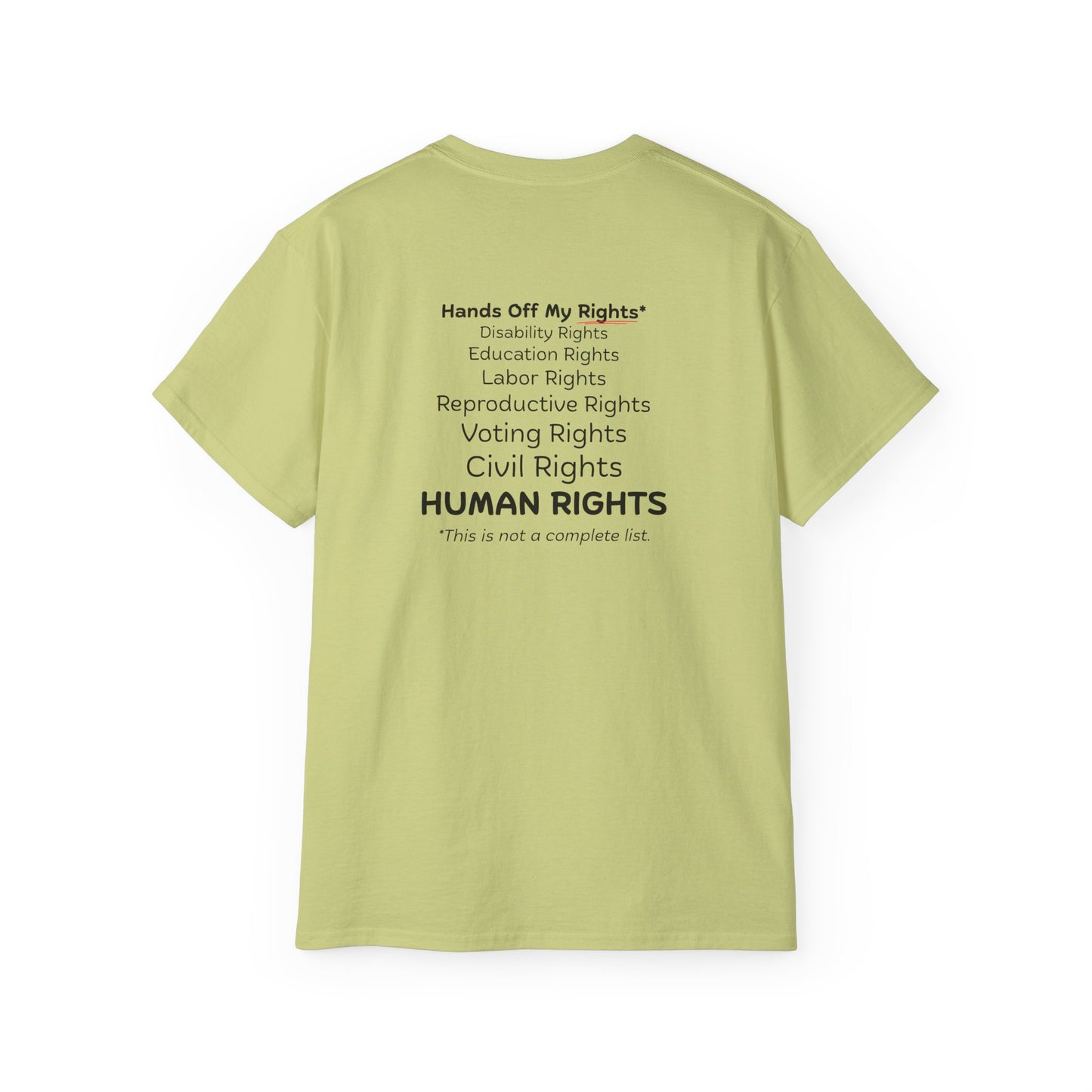 Hands Off My Rights - Light Unisex Ultra Cotton Tee