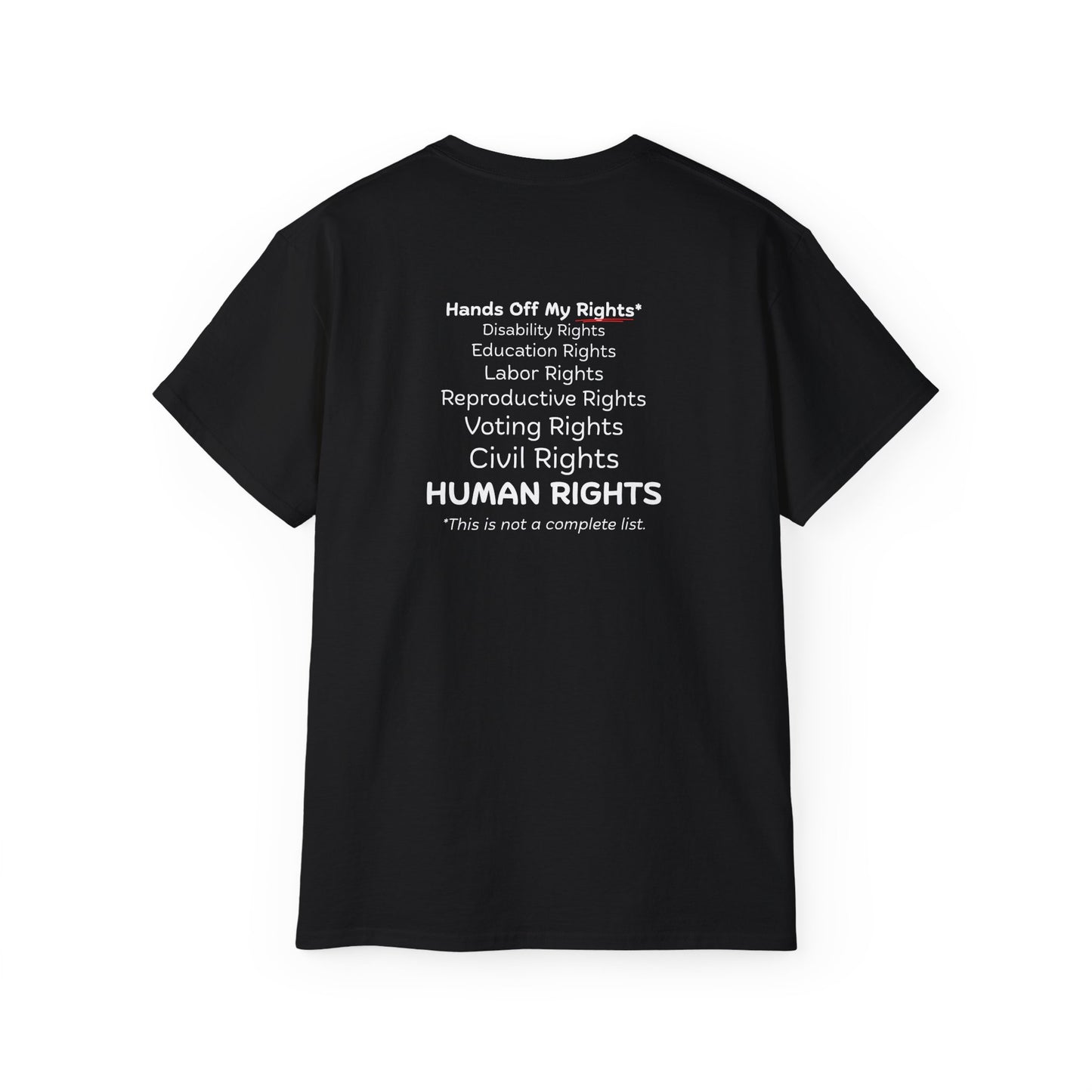 Hands Off My Rights - Dark Unisex Ultra Cotton Tee