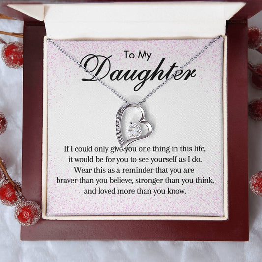 To My Daughter - Forever Love Necklace