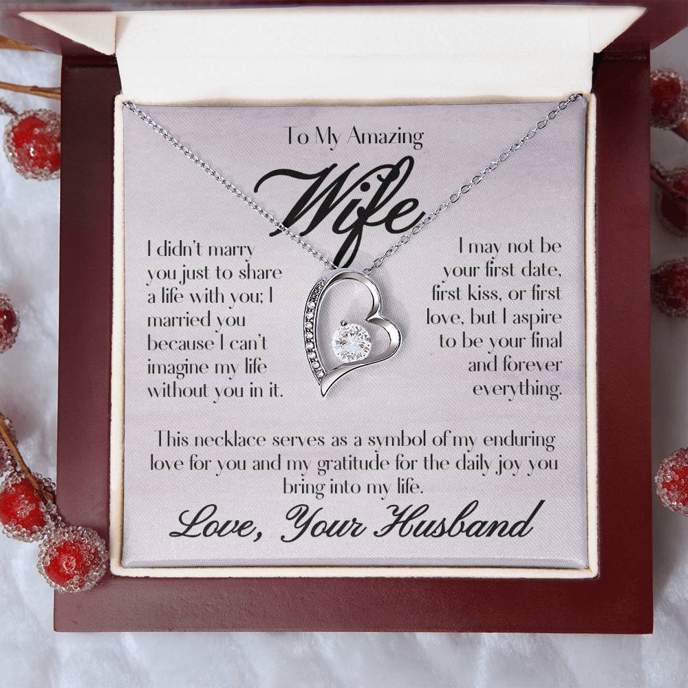 To My Amazing Wife - Forever Love Necklace