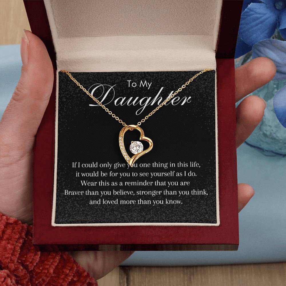 To My Daughter - Forever Love Necklace