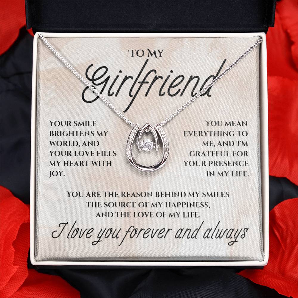 To My Girlfriend - Lucky in Love Necklace