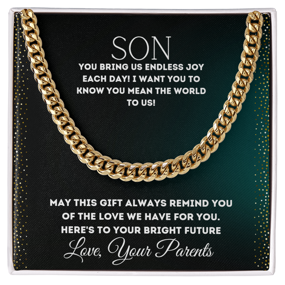 To My Son - Cuban Link Chain
