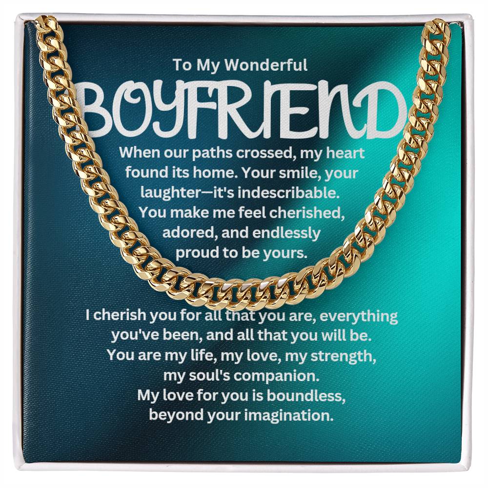 To My Boyfriend - Cuban Link Chain