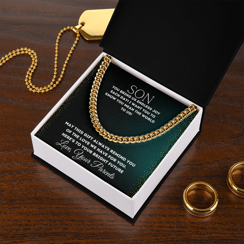To My Son - Cuban Link Chain