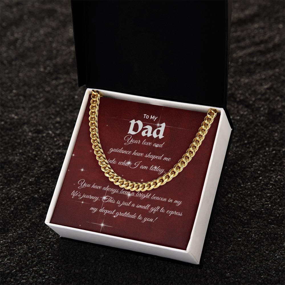 To My Dad - Cuban Link Chain