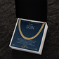 To My Son - Cuban Link Chain