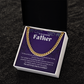 To My Amazing Father - Cuban Link Chain