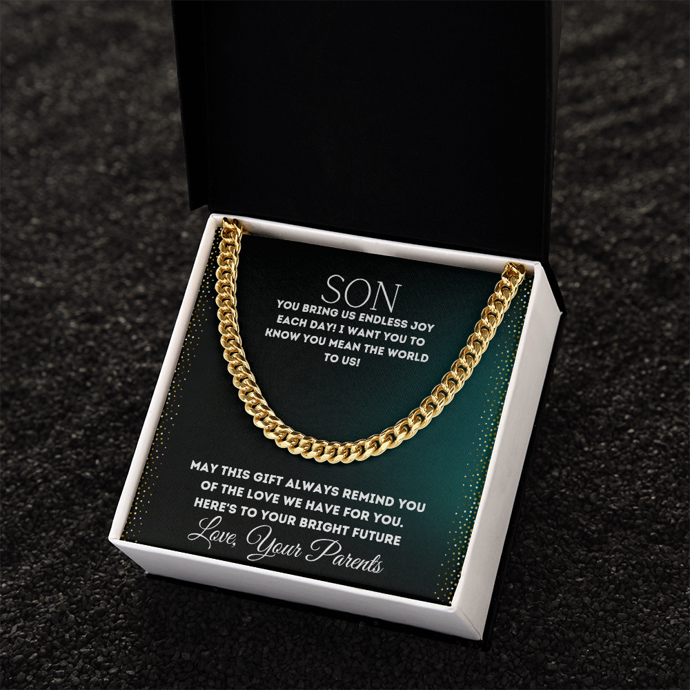 To My Son - Cuban Link Chain