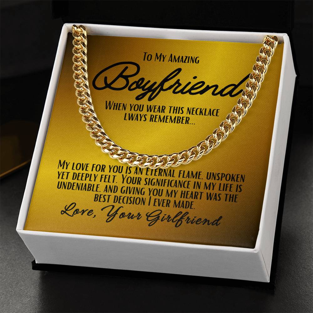 To My Boyfriend - Cuban Link Chain