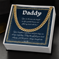 To My Daddy - Cuban Link Chain