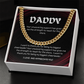 To My Daddy - Cuban Link Chain