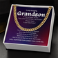 To My Amazing Grandson- Cuban Link Chain