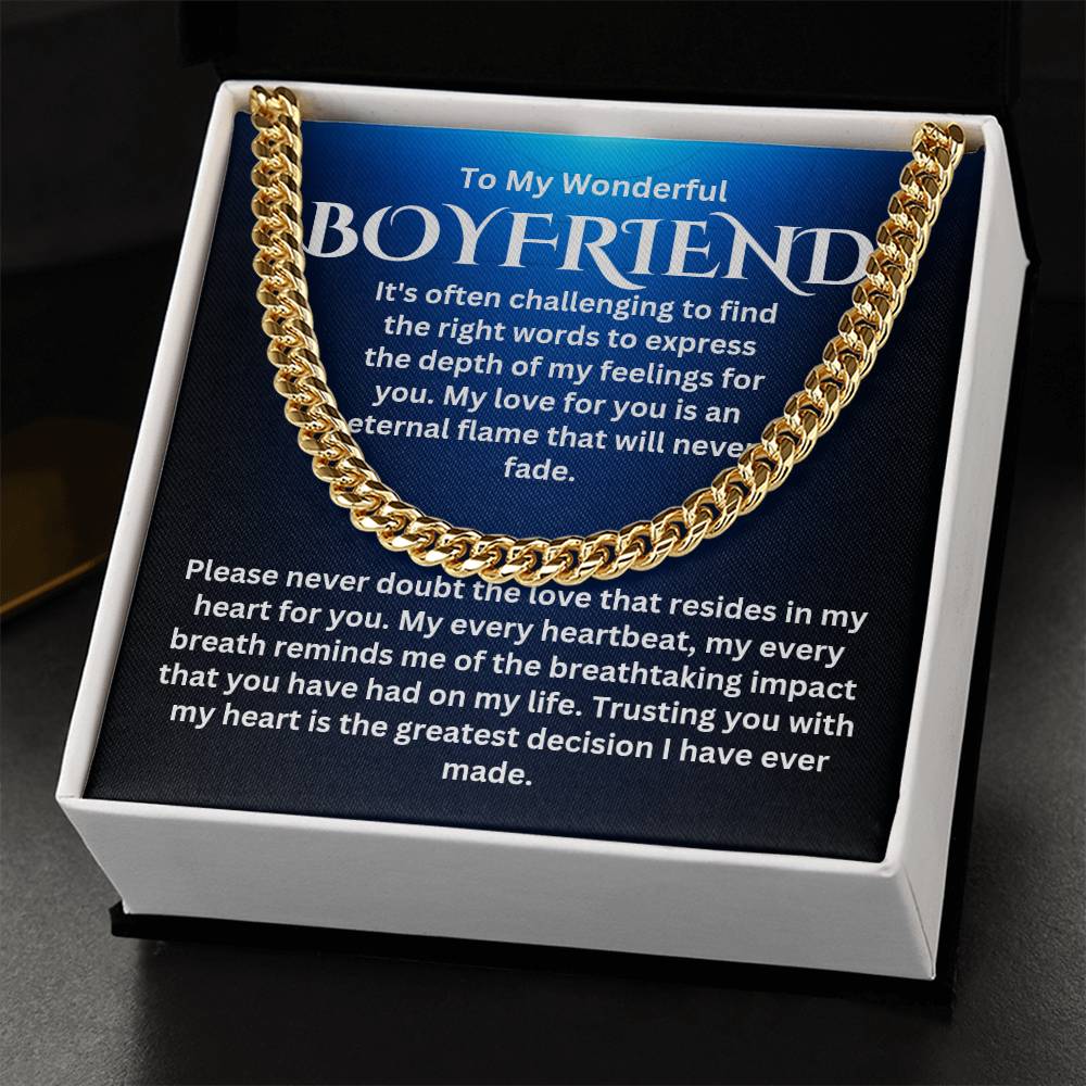 To My Boyfriend - Cuban Link Chain