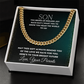 To My Son - Cuban Link Chain