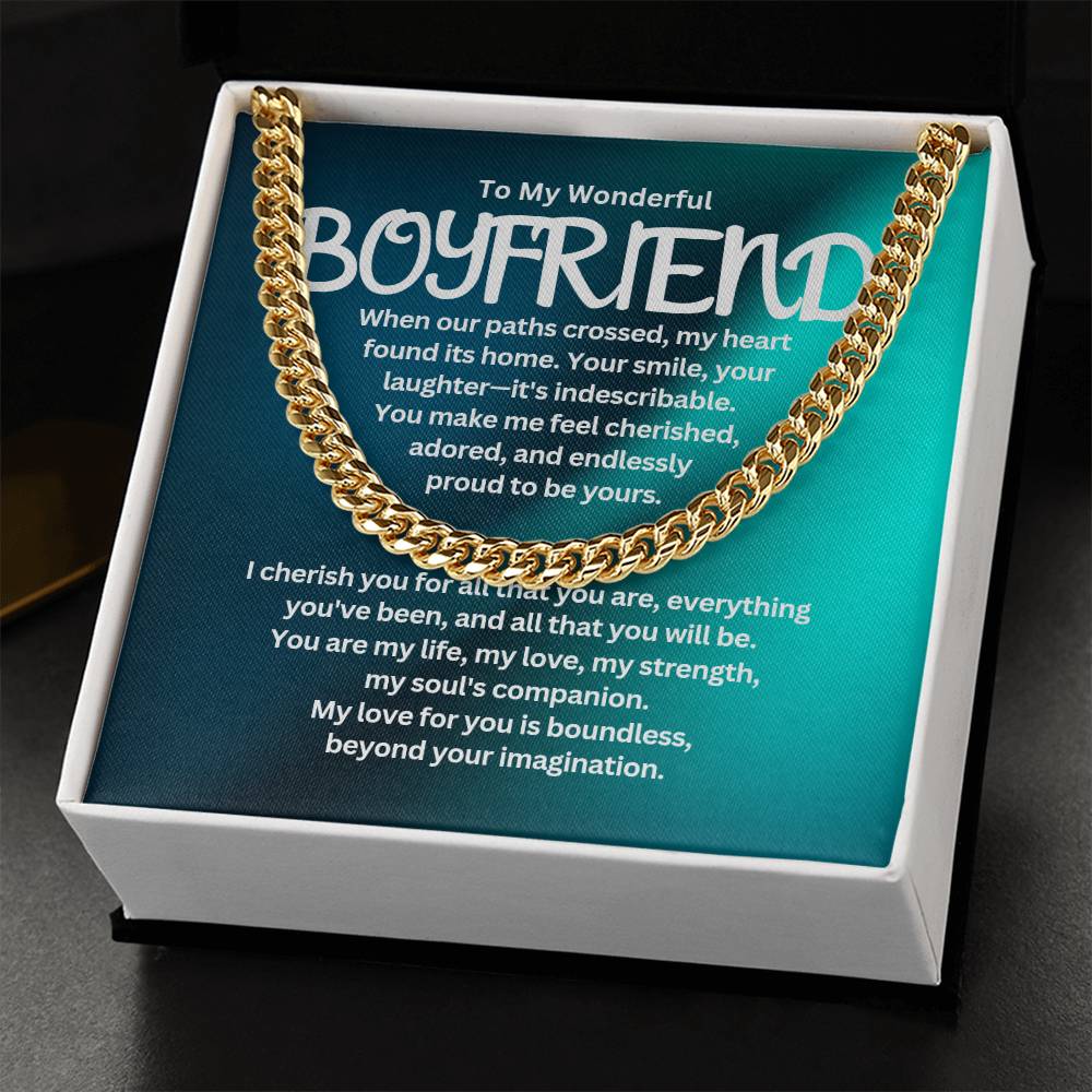 To My Boyfriend - Cuban Link Chain