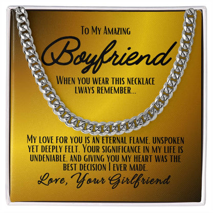 To My Boyfriend - Cuban Link Chain