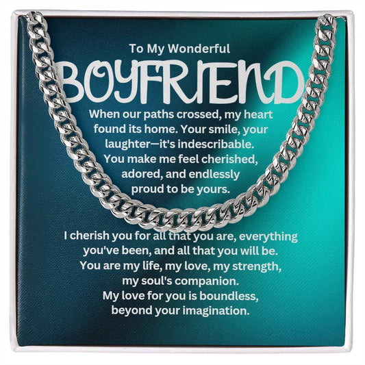 To My Boyfriend - Cuban Link Chain