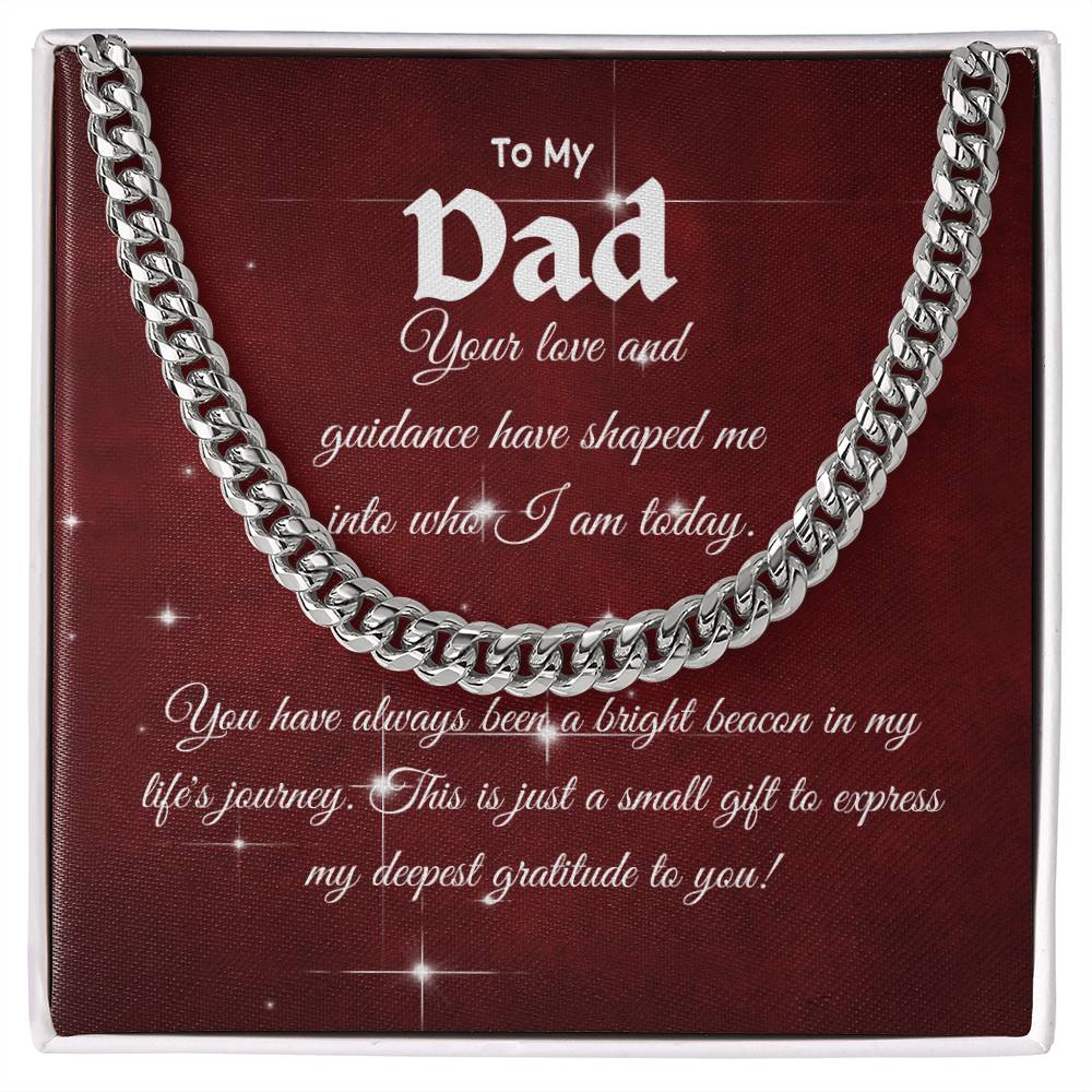 To My Dad - Cuban Link Chain