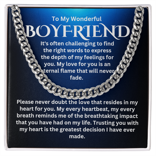 To My Boyfriend - Cuban Link Chain #4