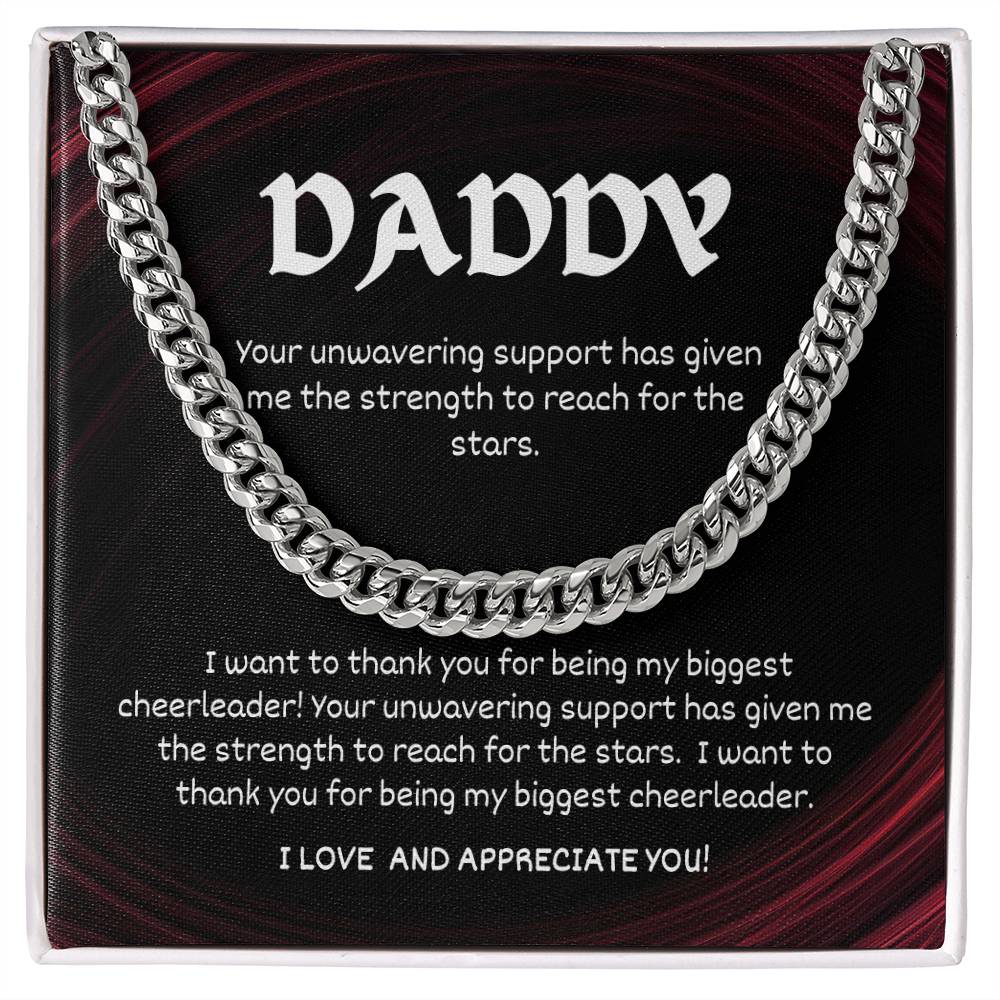 To My Daddy - Cuban Link Chain