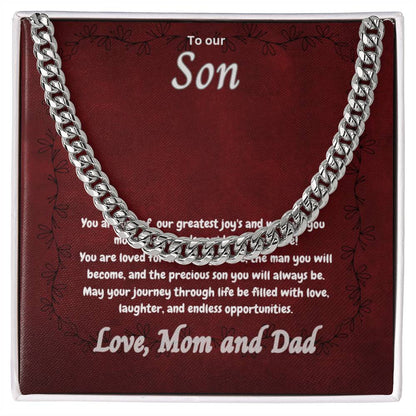 To Our Son - Cuban Link Chain