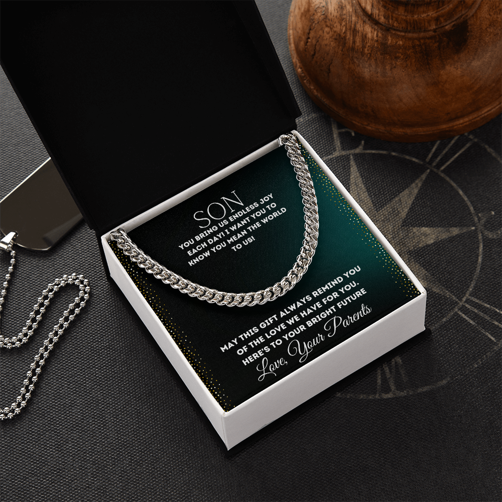 To My Son - Cuban Link Chain