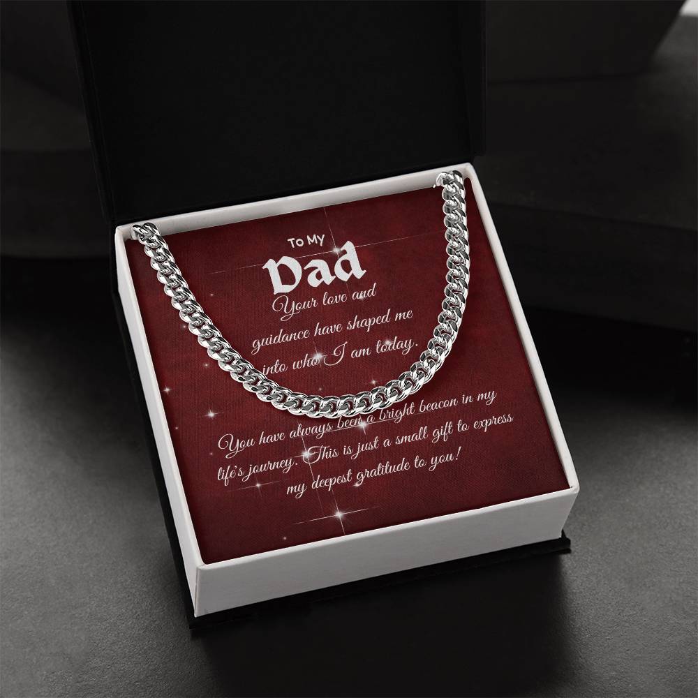 To My Dad - Cuban Link Chain