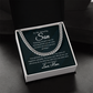 To My Amazing Son - Cuban Link Chain