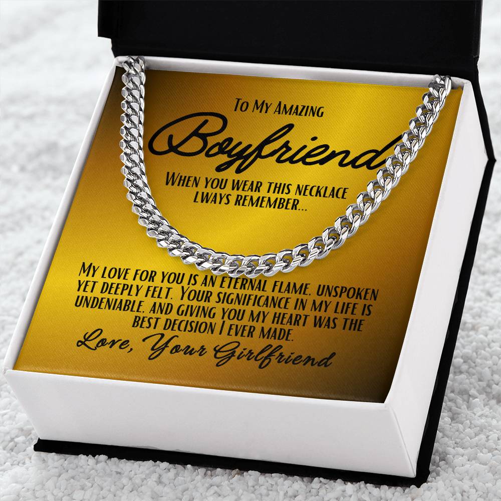 To My Boyfriend - Cuban Link Chain